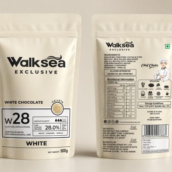 28% White Couverture Callet Poch (500g)
