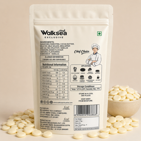 28% White Couverture Callets( 500g)