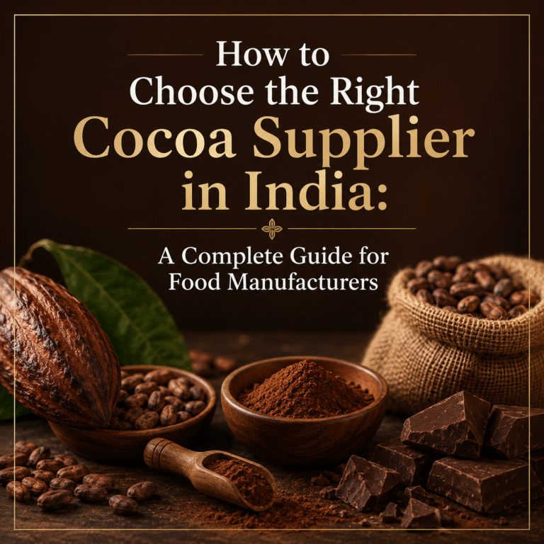 How to Choose the Right Cocoa Supplier in India A Complete Guide for Food Manufacturers