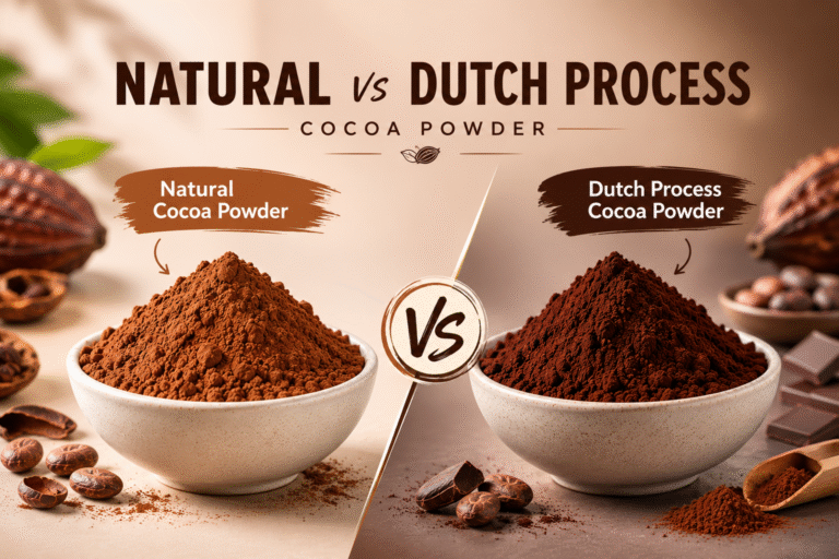 Natural vs Dutch Process Cocoa Powder