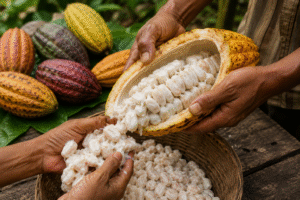Step 2 Extracting Cocoa Beans