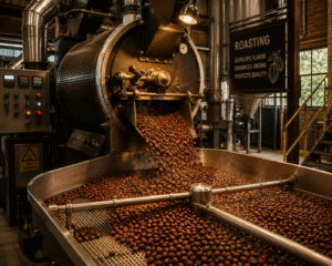 Step 6 Cocoa Bean Roasting Process