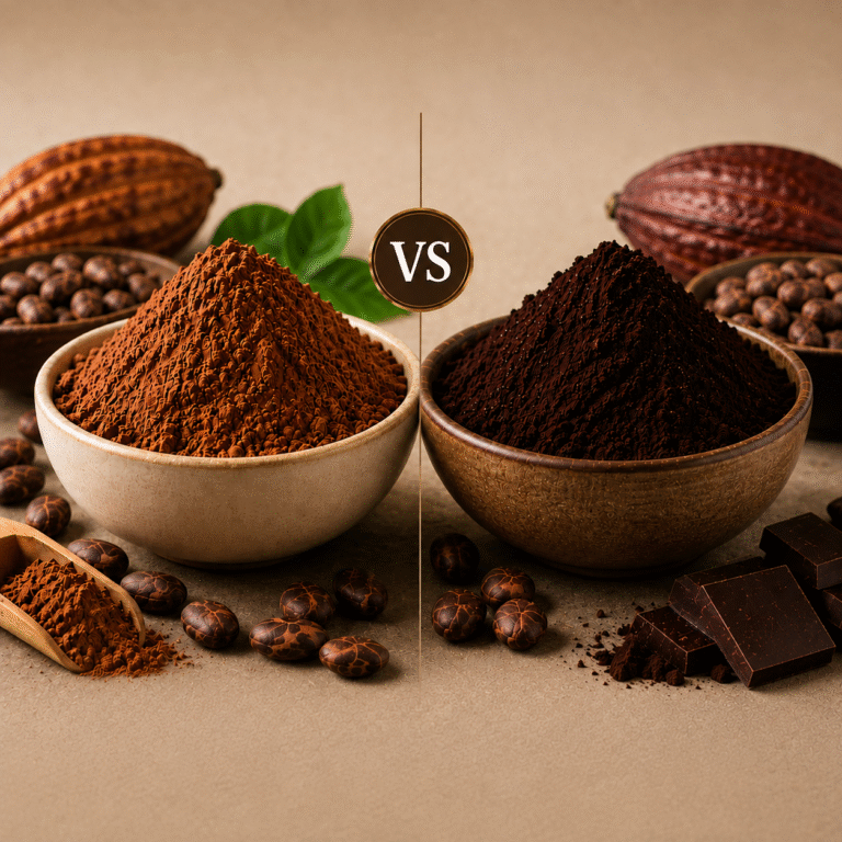 Natural v/s Alkalised Cocoa Powder