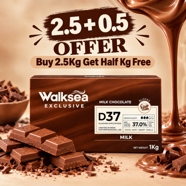 37% Milk Couverture Chocolate (2.5+0.5Kg Offer.)
