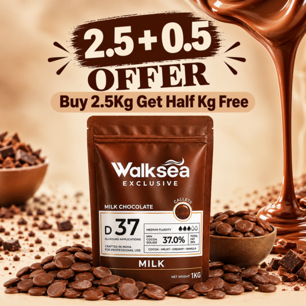 37% Milk Couverture Chocolate Callets (2.5+0.5 Offer)
