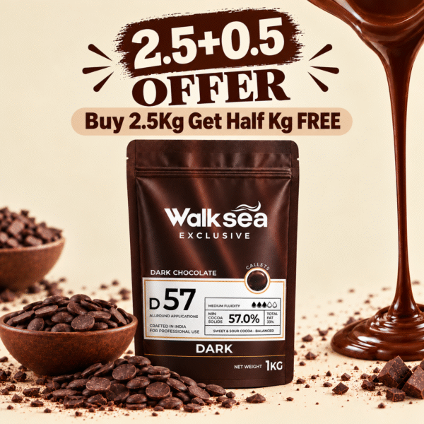 57% Dark Couverture Chocolate Callets (2.5+0.5 Offer) 57% Dark Couverture Chocolate Callets (2.5+0.5 Offer)
