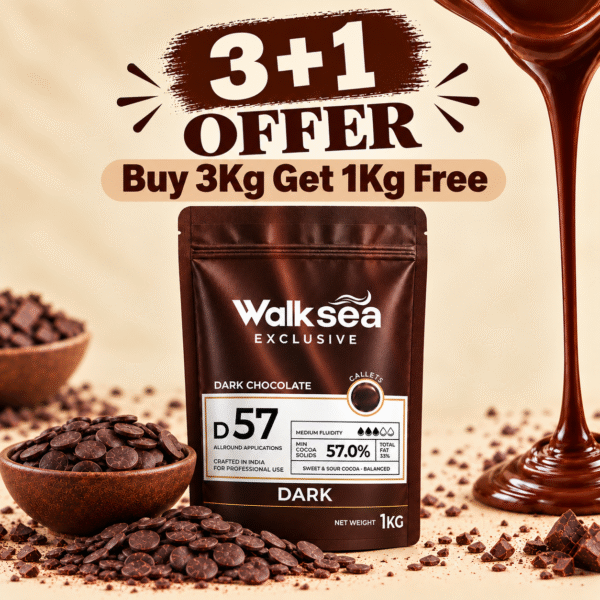 57% Dark Couverture Chocolate Callets (3+1 Offer) 57% Dark Couverture Chocolate Callets (3+1 Offer)